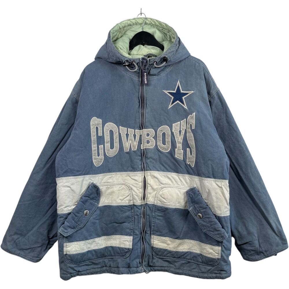 Vintage Dallas Cowboys Chest Spellout Full Zip NFL Jacket XL